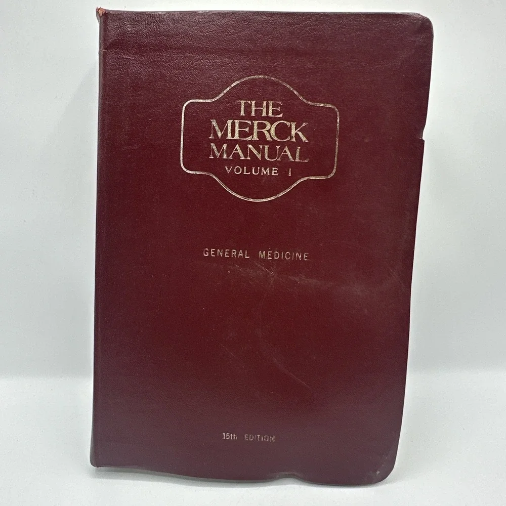 Merck Manual Vol 1 General Medicine 1987 15th Edition Leatherette
